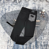 Dior Jeans Pocket Letter Embossed Print logo25ss Spring Summer New Straight Slim Fit Jeans Unisex Loose Fit Long Pants
