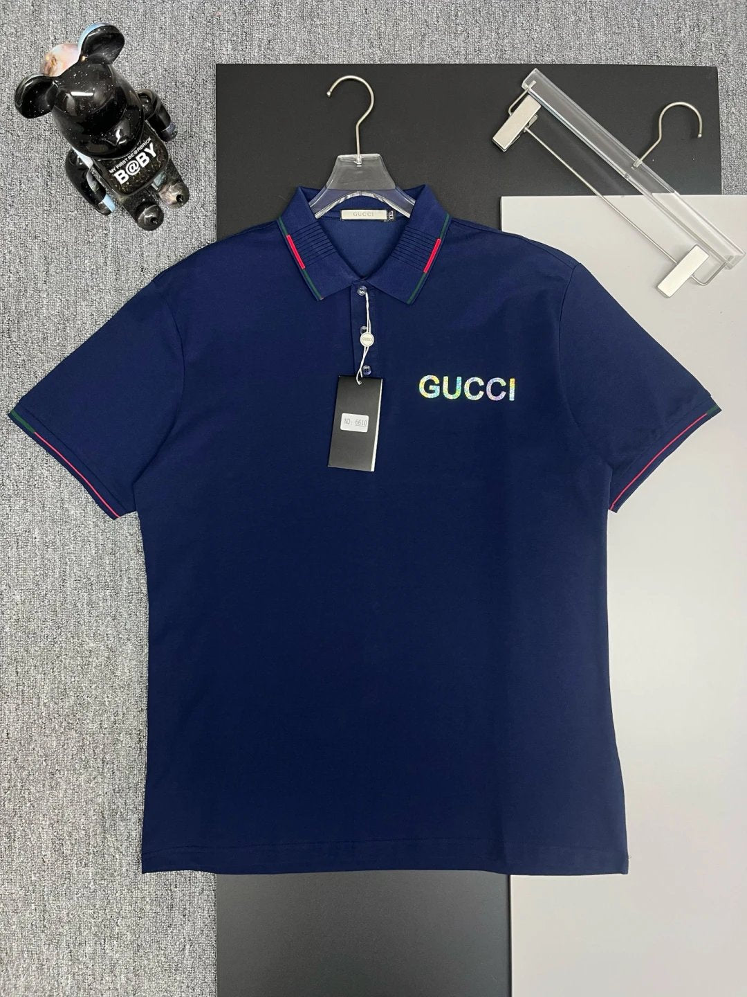 Gucci T-shirt Colorful letters on the chest logo Printing POLO Shirt Lapel Short Sleeve25ss New Unisex Style OS Loose T Summer Half Sleeve Business Shirt Plus Size T-Shirt