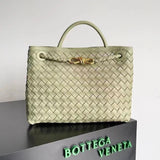 Bottega Veneta Women's Bag Top version 【Level Surrogate Shopping】Home New andiamo Handbag Woven Bag Horoscope Buckle Briefcase Large45cm Shopping Bag Tote Bag tote Bag Handbag Shoulder Crossbody Bag24New Women's Bag New Color Idle Style Square Pocket Bag