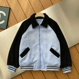 Louis Vuitton LV Jackets Shell Pearl Inlaid Lapel Baseball Jacket Coat Unisex Autumn Winter New British Style