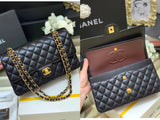 Chanel Women's Bag Top version 【Level Surrogate Shopping】New Classic CF Bag ClassicFlap2.55CF Medium25cm Original Leather Ball Pattern Caviar Diamond Chain Sheepskin Bag Shoulder Messenger Bag Women's Bag1112CF25cm Medium