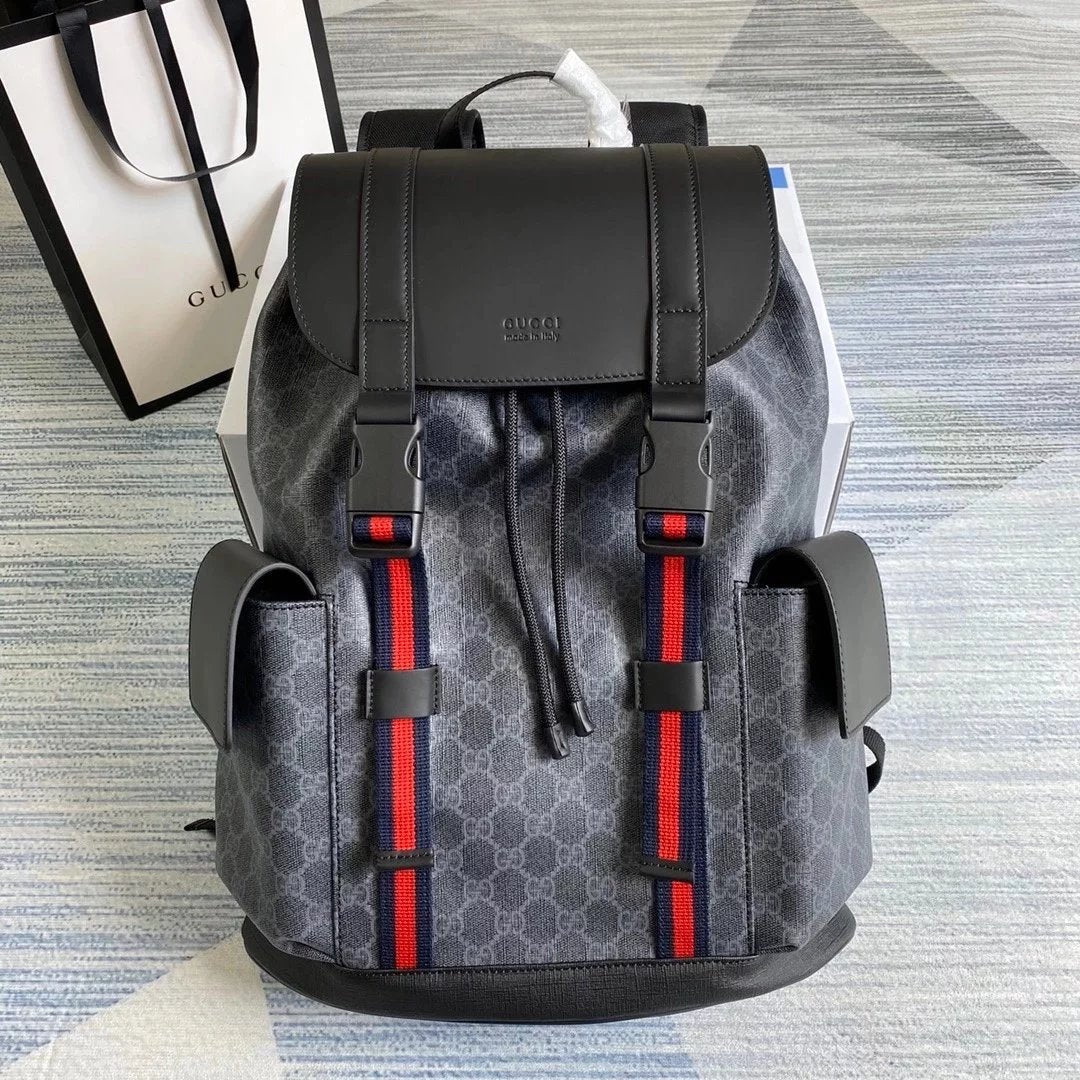 Gucci Backpack Top version 【Genuine Goods Surrogate Shopping Level】2022New Jumbo Backpack G Home Classic Men's Backpack Adi Same Style Clover New Backpack Men's and Women's Backpack Schoolbag Hiking Backpack Men's and Women's Handbags:678829/495563