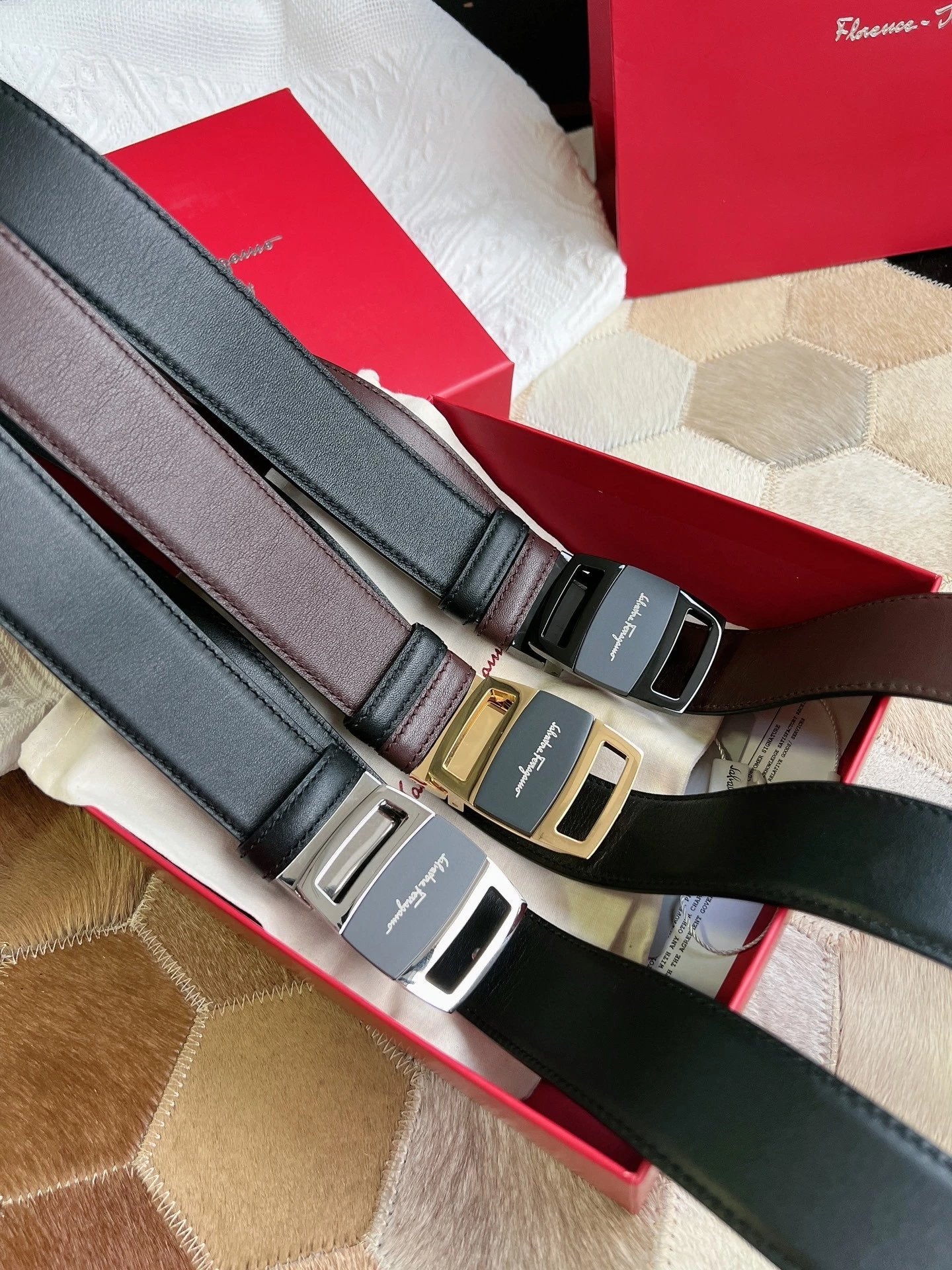 Ferragamo Belt Top version Original Single Belt Soft Cowhide Pant Belt Pure Steel Buckle Belt Men's Belt Full Leather Pant Belt New Men's Leather Belt Width3.5cm Fashionable All-Match Casual Belt Pants Belt Kuqi Men's Belt Belt