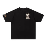 Louis Vuitton LV T-shirt Flower Embroidery Toothbrush on Chest LOGO Artistic Letter Crew Neck Short Sleeve25ss New pure cotton T Unisex T-Shirt OS Loose Fit Base Shirt Top Half Sleeve T-Shirt