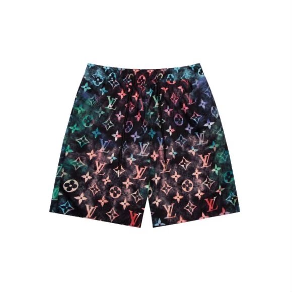 Louis Vuitton LV Shorts Full Print Gradient Beach Shorts Five-Point Shorts os Loose Quick-Dry Unisex Casual Trendy Brand Big Shorts25ss New Product5Pants