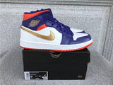 Air Jordan 1 Mid shoes New All-Match Trendy Men's Casual Sports Shoes