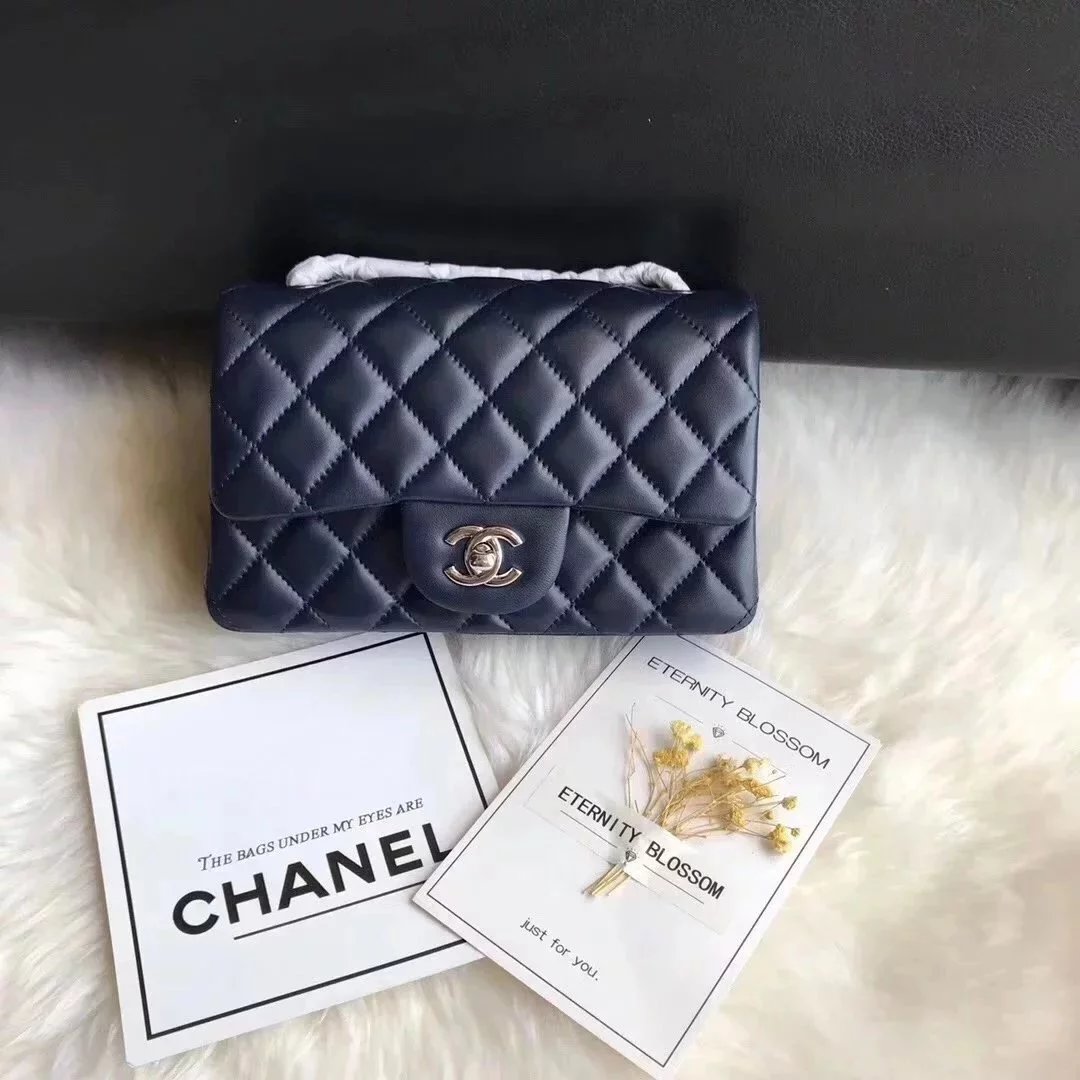 Chanel Women's Bag Top version 【Surrogate Shopping Version Genuine Goods Leather】l Classic CF Large Package mini20cm1116CF Fang Fat Flap Bag Original Sheepskin Women's Bag Chain Bag Crossbody Bag Caviar Cowhide CF20cm