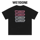 We11done T-shirt Top Spring and Summer New Large Letter Bullet Screen LOGO Simple Short Sleeve T T-shirt Loose Fashion Brand