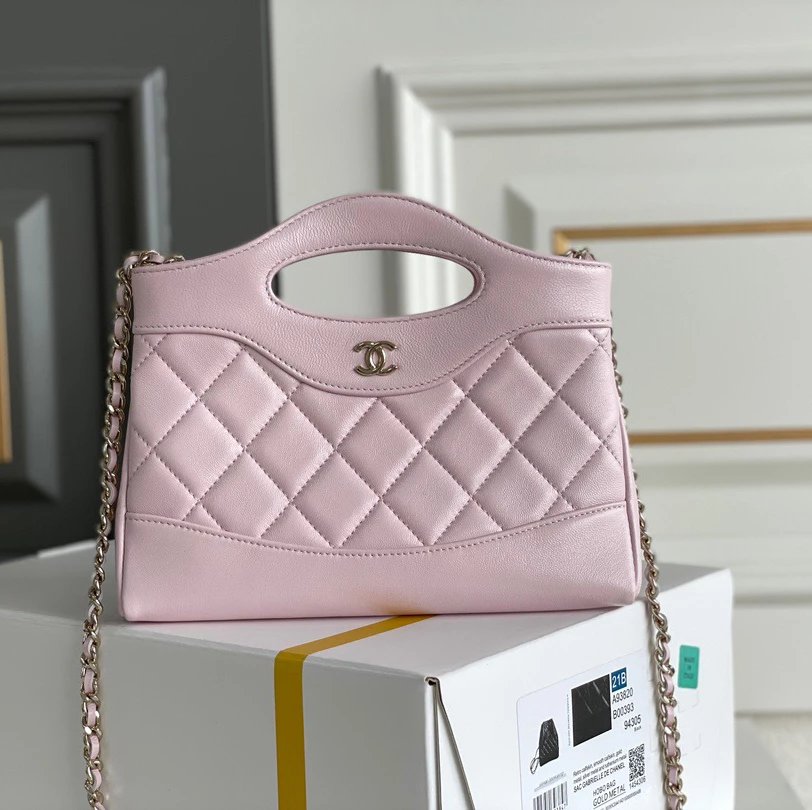 Chanel Women's Bag Top version 【Super Top Version Original Factory】C Home/24SS Early Spring Horizontal Version31bagnano Handbag31bag Bucket bag24S Horizontal Version mini31bag Shoulder Messenger Bag Chain Women's Bag AS3656