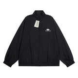 Balenciaga Jackets Matching Pants Double Ring Letter Embroidery Sports Set Limited Stand Collar Jacket Coat Casual Loose Versatile Zipper Cardigan os Unisex Style24ss Autumn and Winter New Products