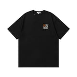 LOEWE T-shirt Towel Embroidery Logo Logo Crew Neck Short Sleeve25ss New Pure Cotton Unisex Style T T-shirt OS Loose Fit Base Shirt Short Sleeve T-Shirt Top