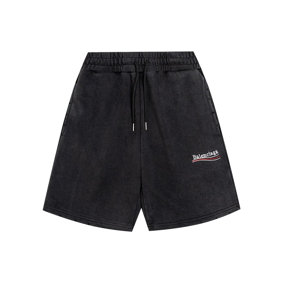 Balenciaga Shorts Front Body Cola Letter Embroidery logo Five-point Shorts25ss New Drawstring Casual Pants for Men and Women, Summer Style5Two-in-One Casual Sweatpants Pure Cotton Joggers