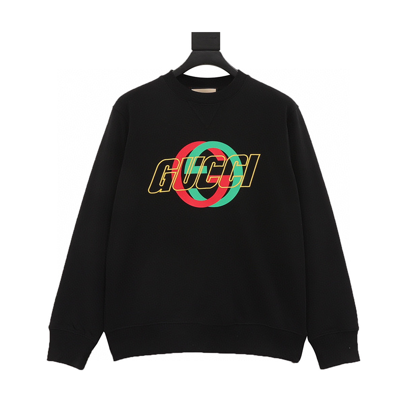 Gucci Hoodie Classic Ring Print Font Embroidered Sweater Same Style for Men and Women