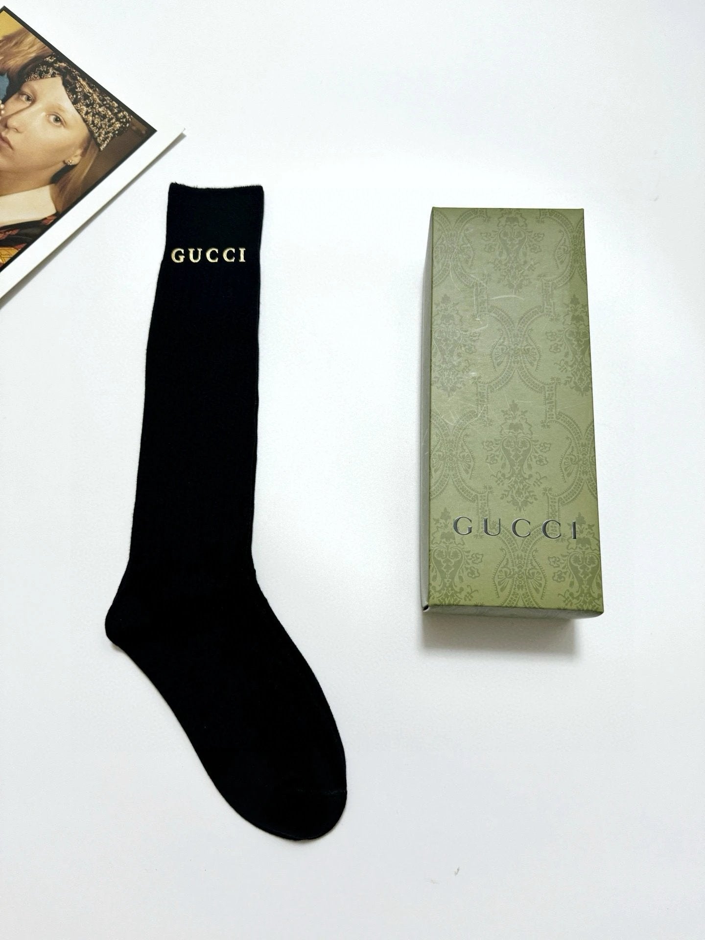 Gucci Sock 【One box, one pair】Breathable and Stylish Long Cotton Calf Socks25ss New Short Tube Cotton Socks Spring Summer Autumn Sports Casual Versatile Business Thin Deodorant Sweat-Absorbing