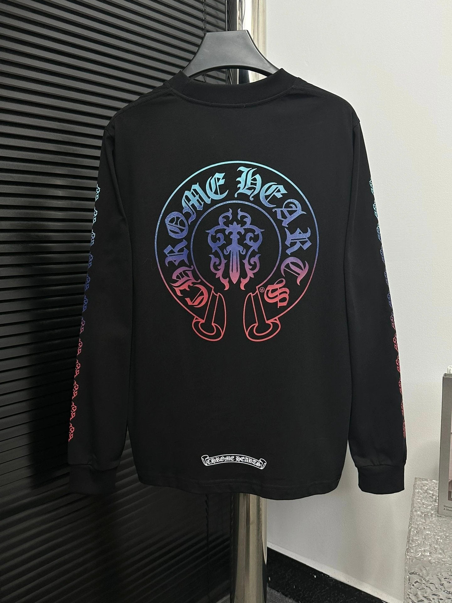 Chrome Hearts Hoodie Printing logo Round Neck Sweatshirt Jacket OS Loose Fit Pullover Long Sleeve Unisex Base Shirt Sports Casual Top