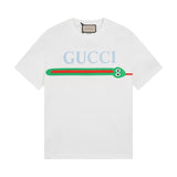 Gucci T-shirt Zodiac Snake Print on the Chest logo round Neck Short Sleeve25ss New pure cotton T Unisex T-Shirt OS Drop Shoulder Loose Fit Base Shirt Top T-Shirt Short Sleeve