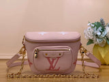 Louis Vuitton LV Women's Bag Top version M82347Presbyopic Chain Bag Waist Bag Series M82208Pink Apricot Cattle Leather Bag Underarm Bag Shoulder Bag Crossbody Bag Chain Pouch Backpack