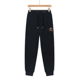 Burberry Sweatpants Front and Back Knight Embroidery logo Cuffed Sweatpants25ss Spring Summer New Sports Pants Autumn Pure Cotton Unisex Long Pants Drawstring Loose Plus Size Casual Pants