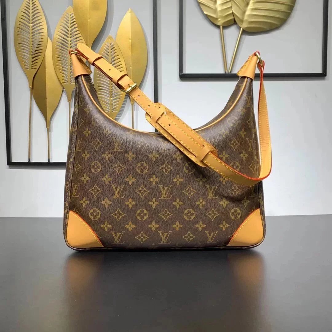 Louis Vuitton LV Women's Bag Top version Latest Boulogne Zhonggu Croissant Vintage Bag Handbag Handbag Backpack Shoulder Bag Messenger Bag Men's and Women's Bags Unisex Bag Small Size30cm Large Size35cm5126551260