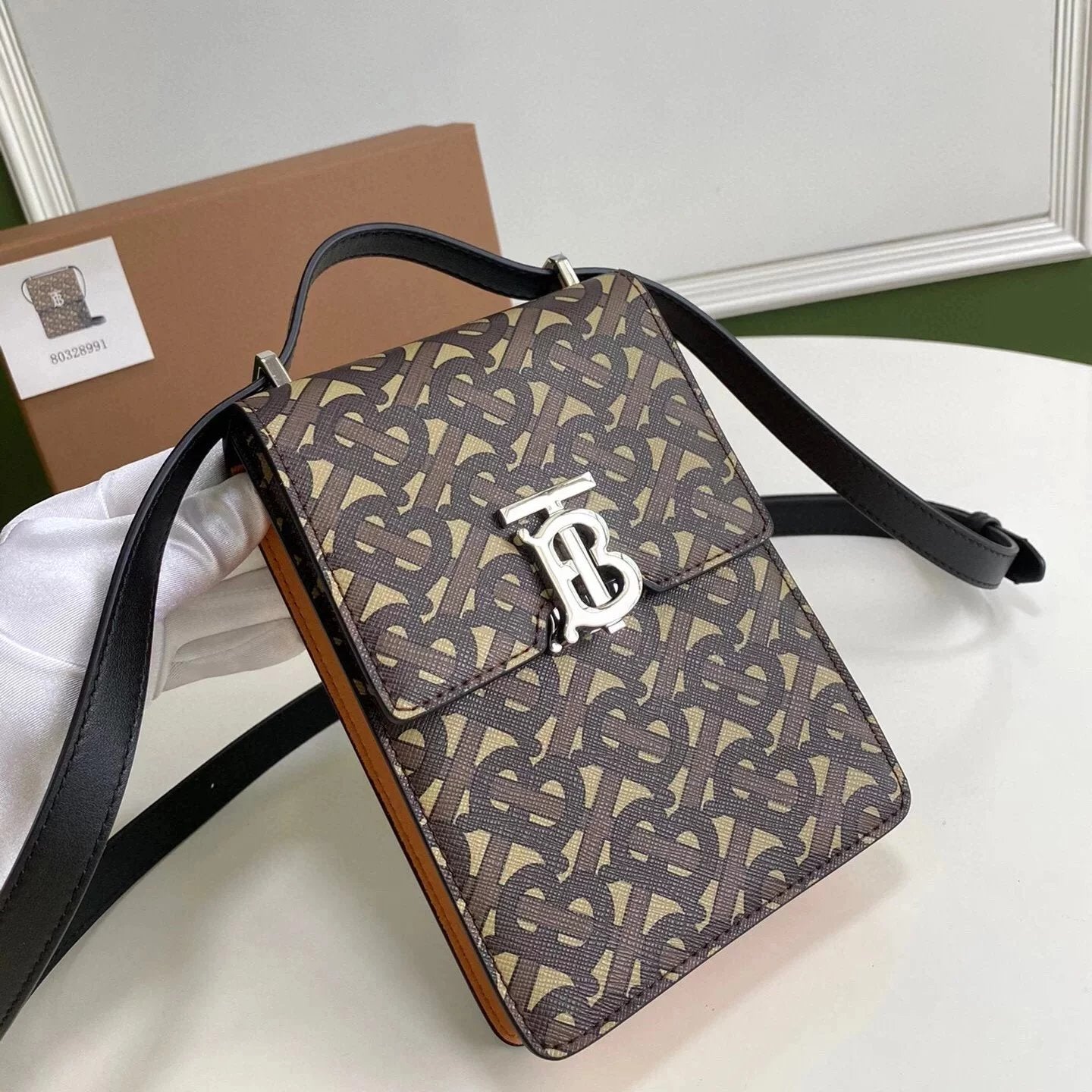Burberry Women's Bag Top version New Mobile Phone Bag Robin Lobin Bag Shoulder Bag Crossbody Bag Men's and Women's Bags Men and Women Same Style Thomas