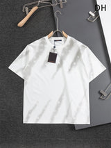 Louis Vuitton LV T-shirt Allover Gradient Print logo round Neck Short Sleeve25ss New pure cotton T Unisex T-Shirt OS Drop Shoulder Loose Fit Base Shirt Top T-Shirt Short Sleeve