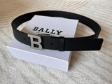 Bally Belt Top version Original Single Belt Counter New Men's Double-Sided Casual Business Belt Wide3.4cm Double-Sided Head Layer Cowhide Belt First Layer Cow Leather Belt Men and Women Business Casual Belt Belt Men's Leather Belt