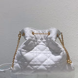 Dior Women's Bag Top version 【Version】Level Surrogate Shopping2023Summer New Ladies ammi Small Golden Beads Steamed Pork Dumplings Bag Small Golden Balls Sheepskin Handbag Women's Bag Cloud Bag Steamed Pork Dumplings Bag Shoulder Messenger Bag Clutch Bag