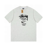 Stussy T-shirt Top Version Joint Short Sleeve T T-shirt Spring and Summer Classic Parade round Neck Half Sleeve Men and Women Couple