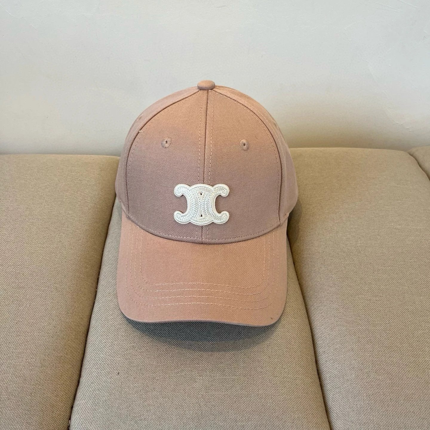 Celine Hat Double C Embroidery logo Baseball Cap Sunshade Sun Protection Duckbill Cap Slimming Face Curved Brim Versatile Large Head Circumference Sports Hat Unisex Couple Style