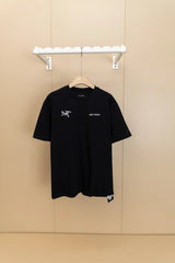 Arc'teryx T-shirt Chest Print logo round Neck Short Sleeve25ss New Pure Cotton Unisex Style T T-shirt OS Loose Fit Base Shirt B Home Top Half Sleeve T-Shirt