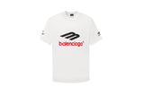 Balenciaga T-shirt M Label LOGO Embroidered Crew Neck Short Sleeve Pure Cotton T Unisex T-Shirt OS Loose Fit Base Shirt Summer New Casual Simple T-Shirt