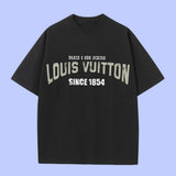 Louis Vuitton LV T-shirt Chest Brand Slogan Print logo round Neck Short Sleeve25ss New pure cotton T Unisex T-Shirt OS Loose Fit Base Shirt Top Half Sleeve T-Shirt