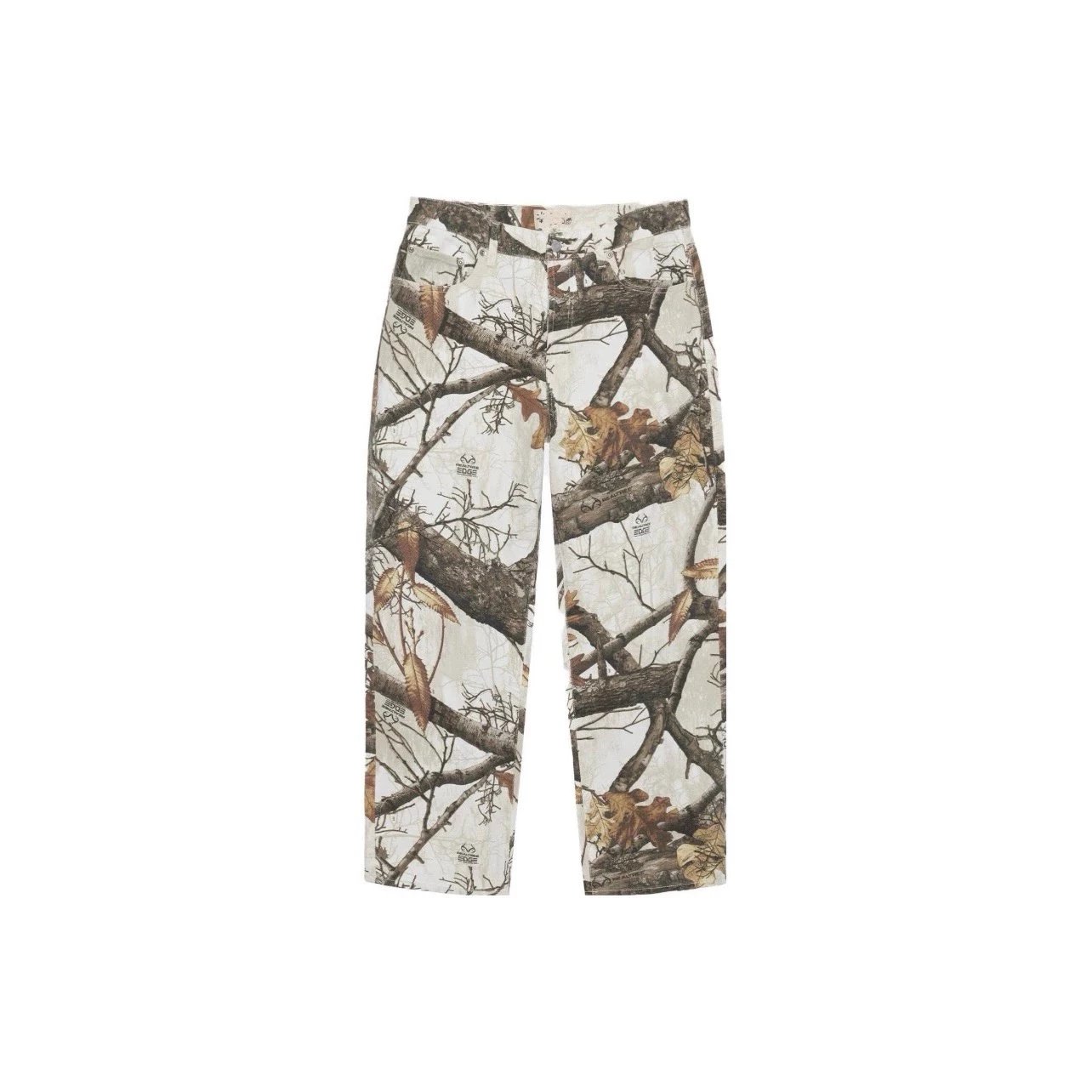 Stussy Jeans Top Version Jackson Wang Same Doodle Camouflage Printing Deciduous Casual Jeans