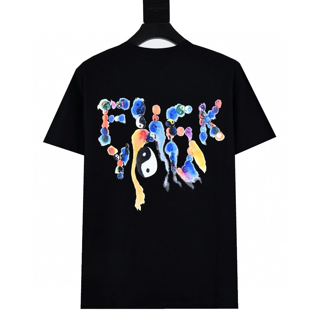 Supreme T-shirt Top Version Counter Same Style Pure Cotton Summer Men's and Women's Same Fashion Loose All-Matching2024New Short Sleeve T T-shirt