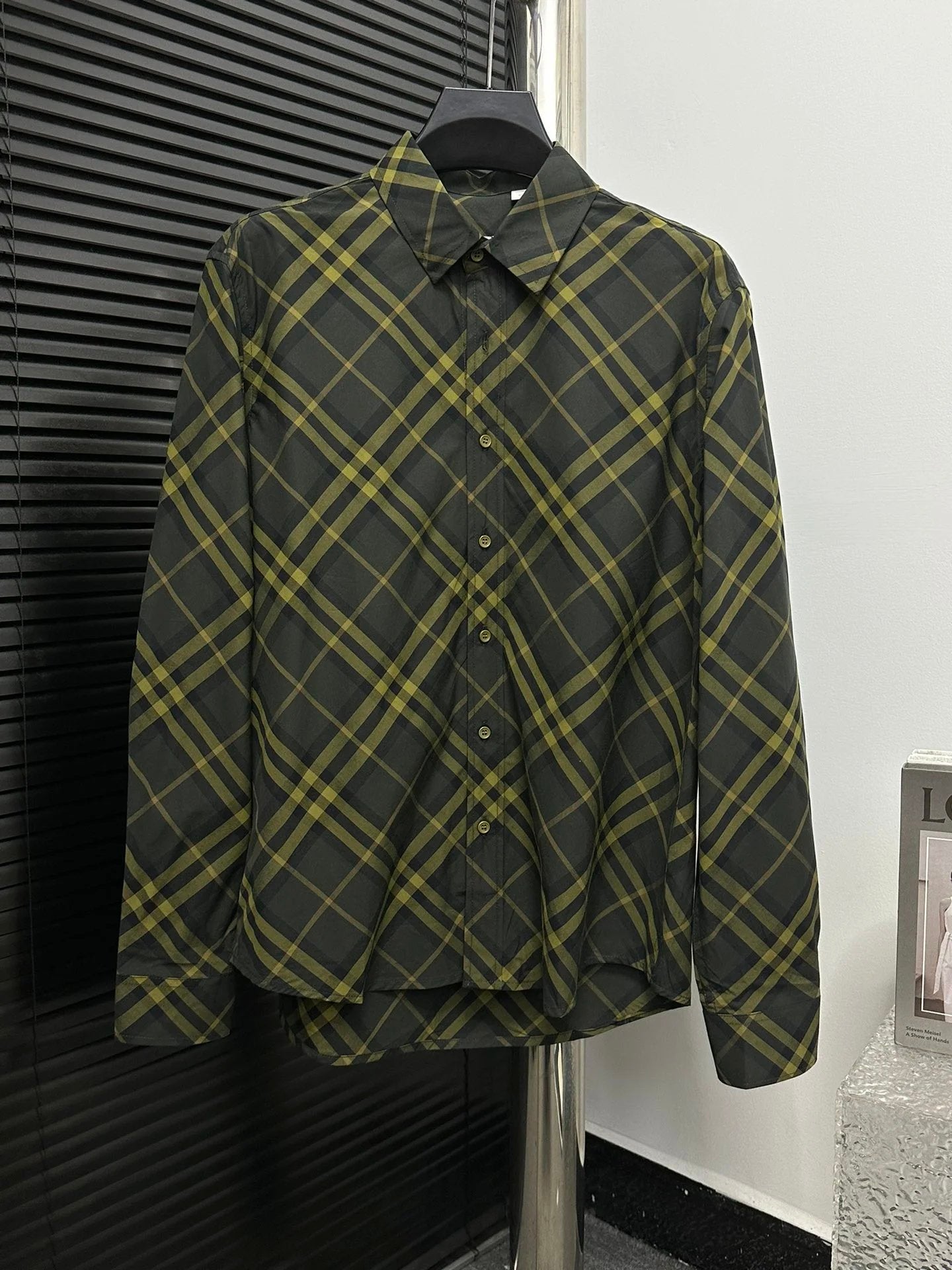 Burberry Shirt 24ss New Autumn Winter Plaid Contrast Long Sleeve Shirt Unisex Versatile Business Casual Slim Fit Jacket