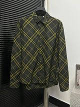 Burberry Shirt 24ss New Autumn Winter Plaid Contrast Long Sleeve Shirt Unisex Versatile Business Casual Slim Fit Jacket