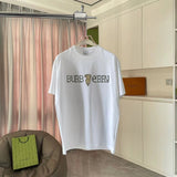 Burberry T-shirt Unique Letter Print on Chest logo round Neck Short Sleeve25ss New pure cotton T Unisex T-Shirt OS Loose Fit Base Shirt Top Half Sleeve T-Shirt
