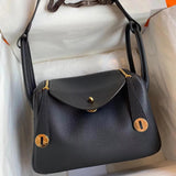 Hermes men's bag Top version 【H Handmade】2020Imported Calfskin Pure Hand Lindy Bag Doctor Bag Shoulder Handbag Medical Box Minilindy19cm26cm Women's Bag