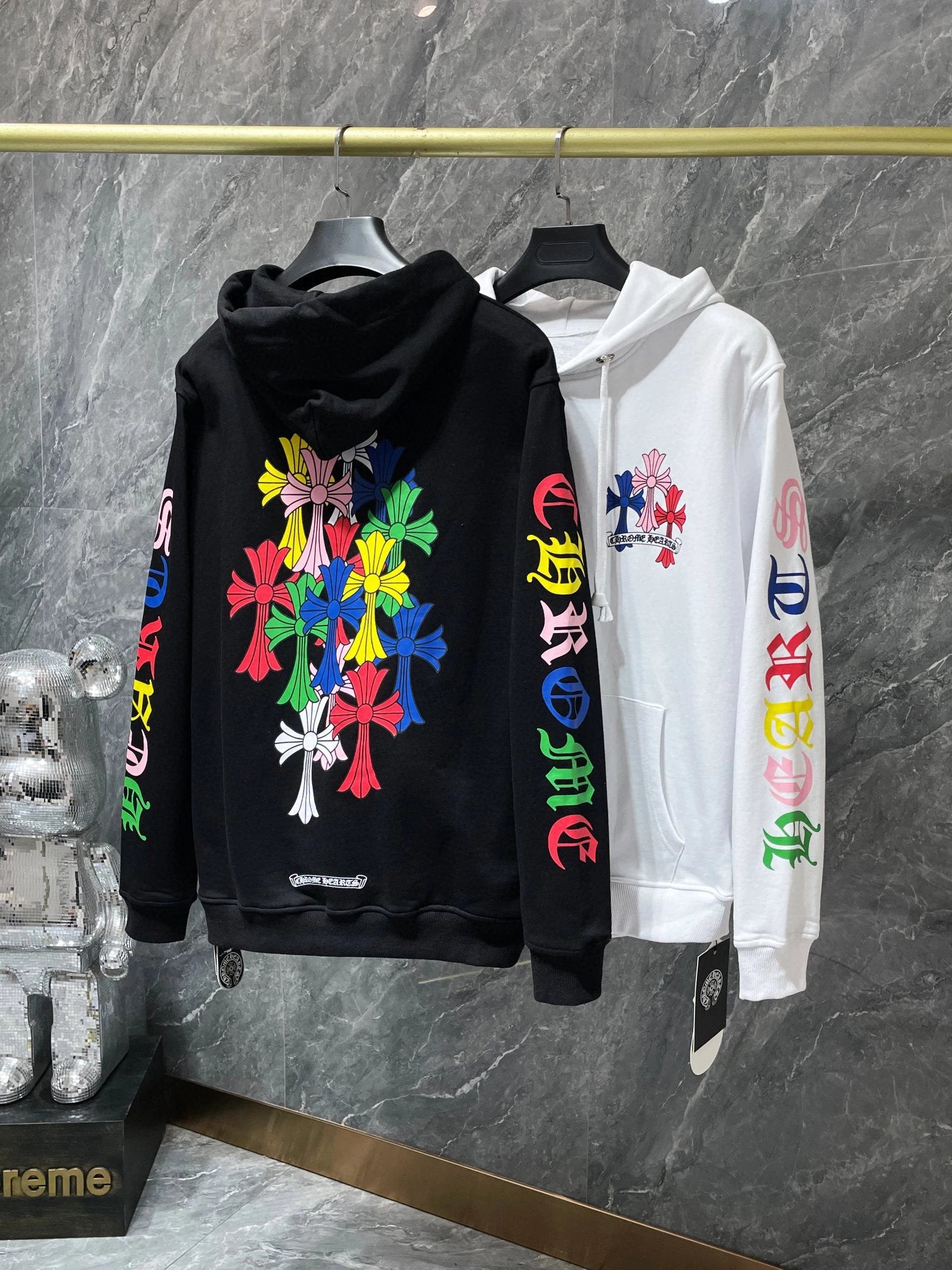 Chrome Hearts Hoodie Top Version Spring and Autumn Fashion Brand Printed Hooded Jacket Men's Sweater Loose Women's oversize Hoodie