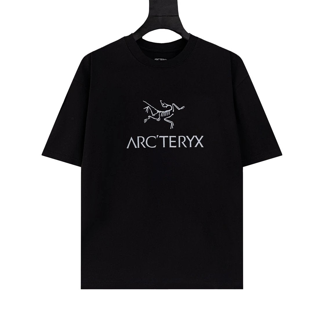 Arc'teryx T-shirt Chest Letter Pattern Print logo round Neck Short Sleeve25ss New Pure Cotton Unisex Style T Casual T-Shirt Base Layer Shirt OS Loose Fit Half Sleeve Top Plus Size