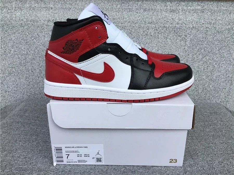 Air Jordan 1 Mid shoes New All-Match Trendy Men's Casual Sports Shoes