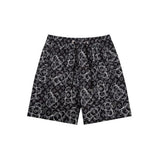 Louis Vuitton LV Shorts Full Print Black and White logo Beach Shorts Five-Point Shorts os Loose Quick-Dry Unisex Casual Trendy Brand Big Shorts25ss New Product5Pants