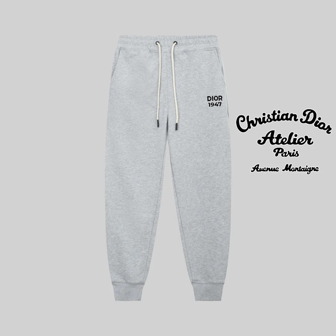 Dior Sweatpants Slim Fit Line Logo Logo Jogger Sweatpants Unisex Winter New Long Pants