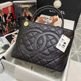 Chanel Women's Bag Top version CC-New bags2022New Vintagep Hilton Bag Vintage Bag Large Capacity Bag Shopping Bag Shoulder Messenger Hand-Held Women's Bag Celebrity Same Style Bag