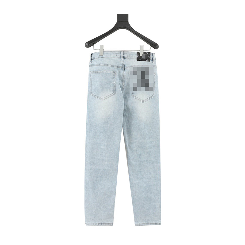 Louis Vuitton LV Jeans Back Hook Printed Jeans for Men and Women