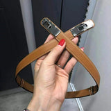 Hermes Belt Top version New Full Set Belt Women's First Layer Cowhide Leather Casual All-Matching Fashion Belt Kelly Women's Thin Belt