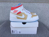 Air Jordan 1 Mid shoes New All-Match Trendy Men's Casual Sports Shoes