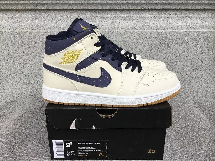 Air Jordan 1 Mid shoes New All-Match Trendy Men's Casual Sports Shoes