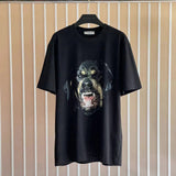 Givenchy T-shirt Top Version Counter Same Collection1Cotton Short Sleeve T T-shirt Men's and Women's Loose Bottoming Shirt2024New Summer