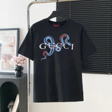 Gucci T-shirt Snake Year Limited Printing Logo Logo Crew Neck Short Sleeve25ss New pure cotton T Unisex T-Shirt OS Loose Fit Base Shirt Top Half Sleeve T-Shirt